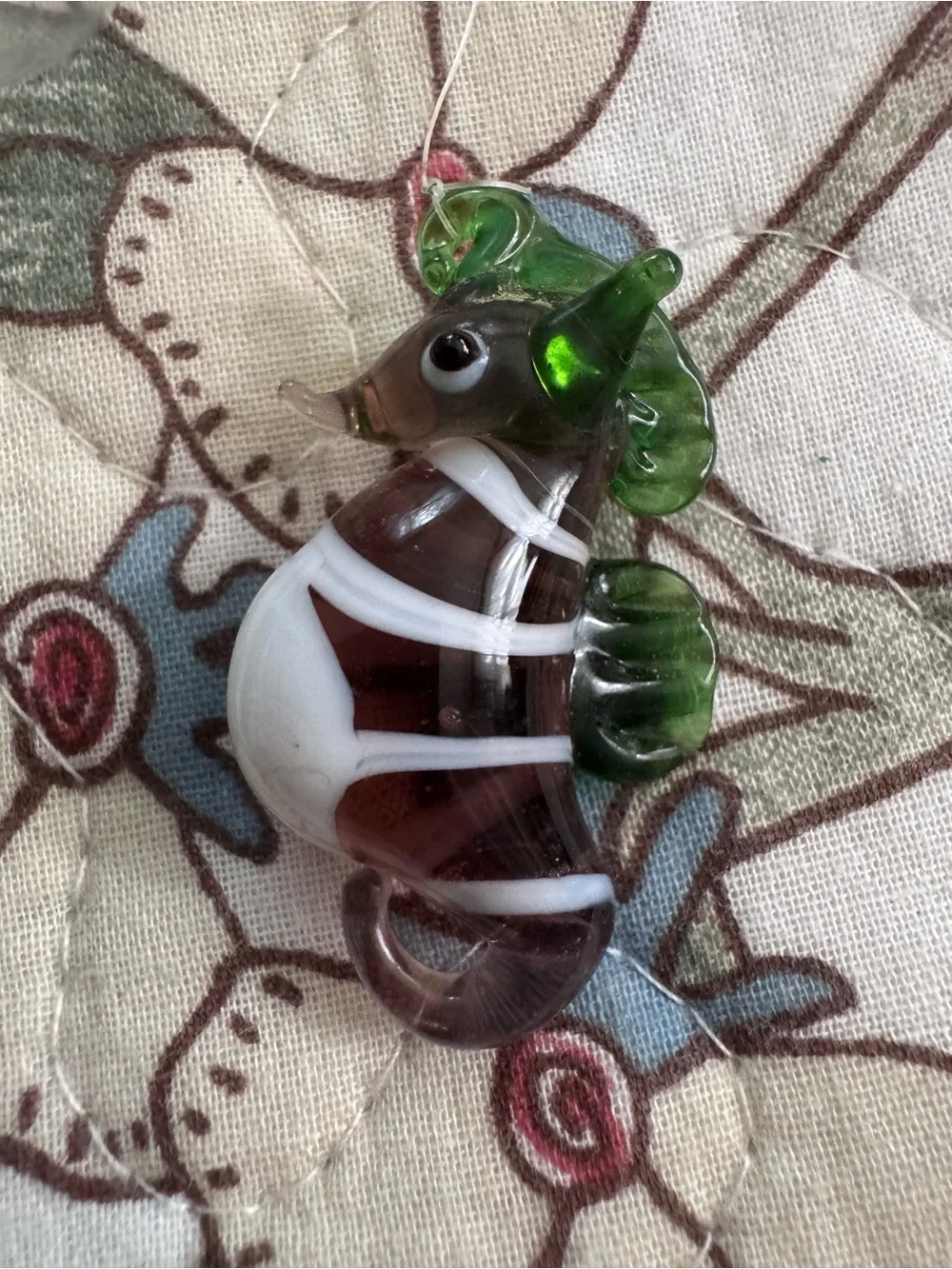 Handblown Floating Aquarium Glass Seahorse Figurines
